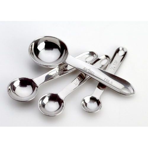  All-Clad 59918 Stainless Steel Measuring Spoon Set, 4-Piece, Silver