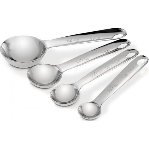  All-Clad 59918 Stainless Steel Measuring Spoon Set, 4-Piece, Silver