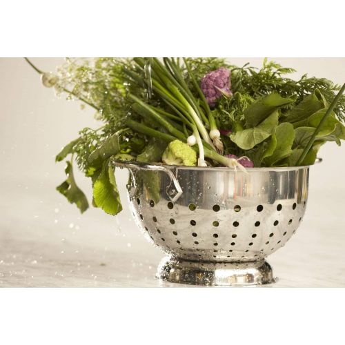  All-Clad 5605C Stainless Steel Dishwasher Safe Colander Kitchen Accessorie. 5-Quart, Silver by All-Clad