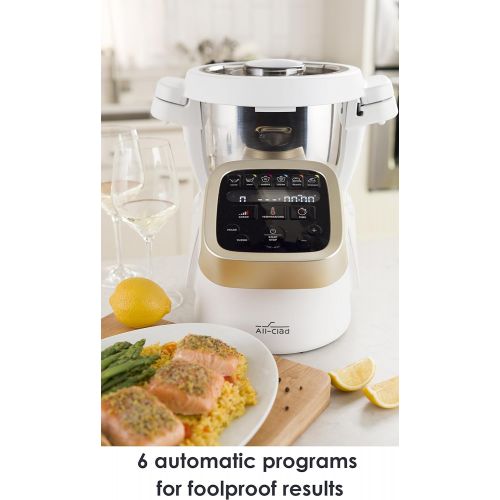  All-Clad HP503152 Prep&Cook Cooking Food Processor, 4.7-Quart, White