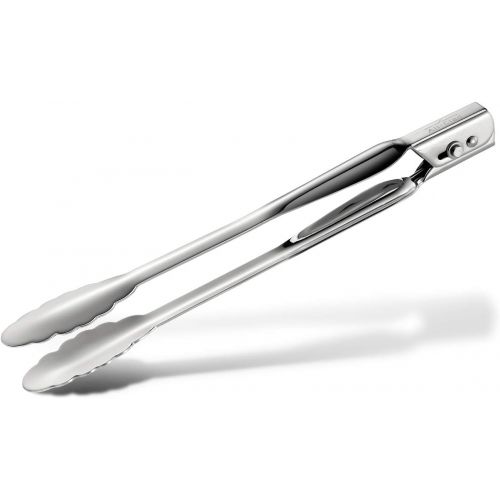  All-Clad T112 Stainless Steel 12-Inch Locking Tongs Kitchen Tool, 12-Inch, Silver