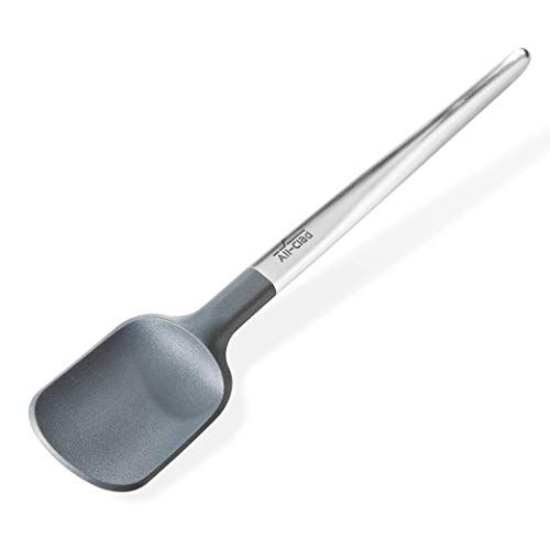  All Clad K14701 Silicone Tools Spoonula, stainless steel and black
