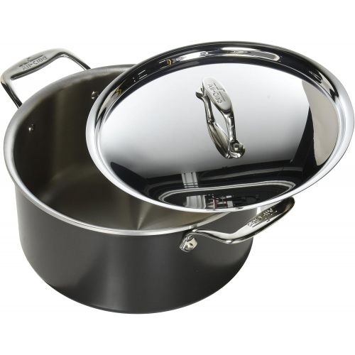  All-Clad 8701005448 LTD Cookware Stockpot, 8Qt Stock Port, Black