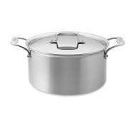 All-Clad D55508 D5 Polished 18/10 Stainless Steel 5-Ply Bonded Dishwasher Safe Stockpot Cookware, 8-Quart, Silver