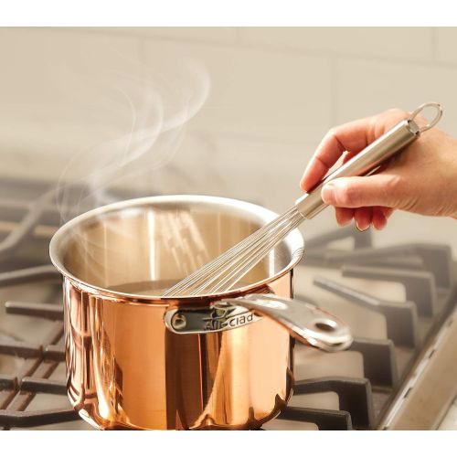  All-Clad Copper C4202 C4 2 Qt. Saucepan with Lid, Cookware