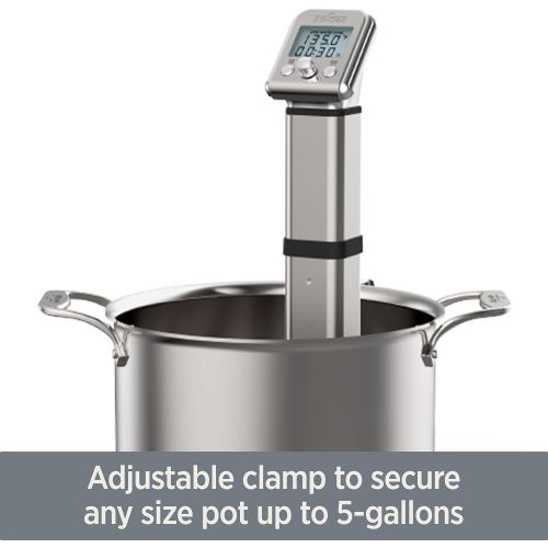 All-Clad EH800D51 Sous Vide Professional Immersion Circulator Slow Cooker with Digital Display for Precise Cooking Results, Silver