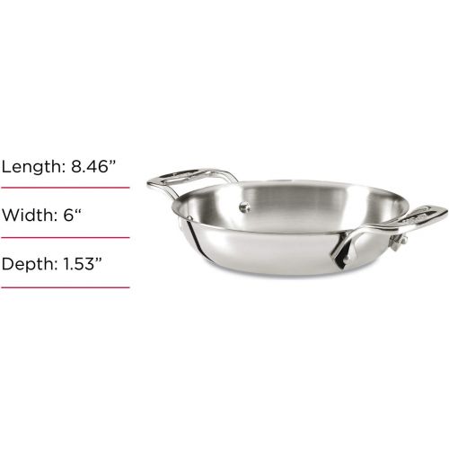  All-Clad E849B264 Stainless Steel Gratins, Silver, Set of Two