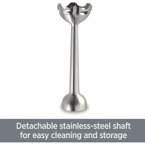  All-Clad KZ750D Stainless Steel Immersion Blender with Detachable Shaft and Variable Speed Control Dial, 600-Watts, Silver