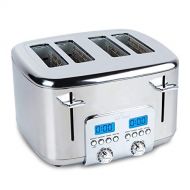 All-Clad TJ824D51 Stainless Steel Digital Toaster with Extra Wide Slot, 4-Slice, Silver