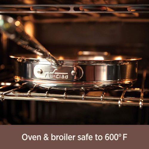  All-Clad 6508 SS Copper Core 5-Ply Bonded Dishwasher Safe Stockpot/Cookware, 8-Quart, Silver