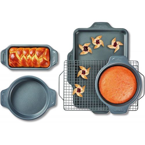  All-Clad J2575S64 Pro-Release bakeware set, 5 piece, Grey