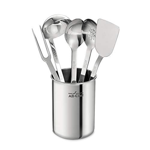  All-Clad TSET1 Professional Stainless Steel Kitchen Tool Set, 6-Piece, Silver