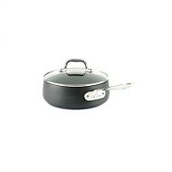 All-Clad E7852664 HA1 Hard Anodized Nonstick Dishwasher Safe PFOA Free Sauce Pan Cookware, 2.5-Quart, Black