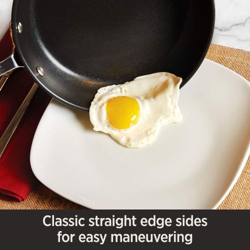  All-Clad E7853364 HA1 Hard Anodized Nonstick Dishwasher Safe PFOA Free Saute Pan Cookware, 4-Quart, Black
