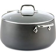 All-Clad 1 E7855264 HA1 Hard Anodized Nonstick Dishwaher Safe PFOA Free Stock Pot Cookware, 8-Quart, Black