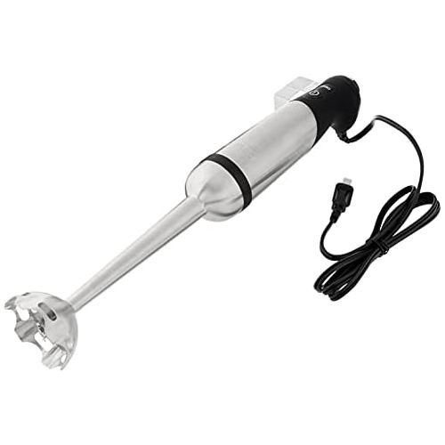  All-Clad KZ750D Stainless Steel Immersion Blender with Detachable Shaft and Variable Speed Control Dial, 600-Watts, Silver