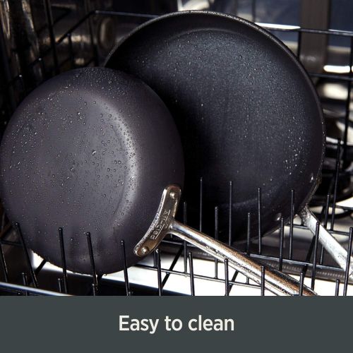  All-Clad Essentials Nonstick Hard Anodized Cookware Set, 10-Piece, Black