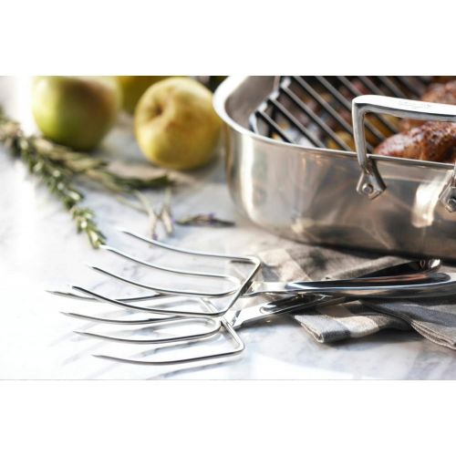  All-Clad T167 Stainless Steel Turkey Forks Set, 2-Piece, Silver - 8700800949: Turkey Lifters: Kitchen & Dining