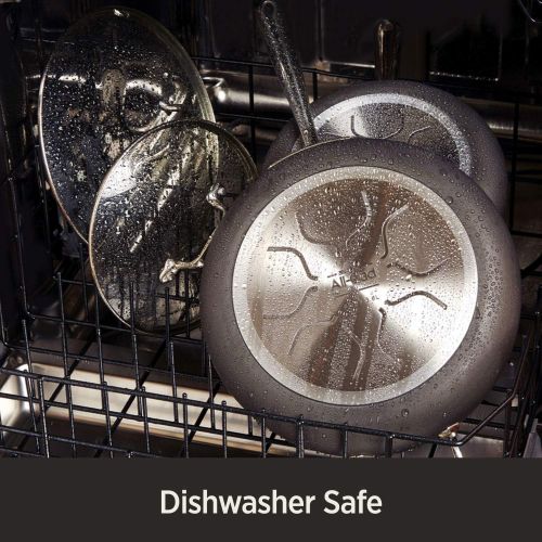  All-Clad E7859464 HA1 Hard Anodized Nonstick Dishwasher Safe PFOA Free Chefs Pan / Wok Cookware, 12-Inch, Black