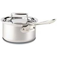 [아마존베스트]All Clad BD55201.5Brushed d5Stainless Steel 5-Ply Bonded Dishwasher Safe Sauce Pan/Cookware 1.5Quart Silver