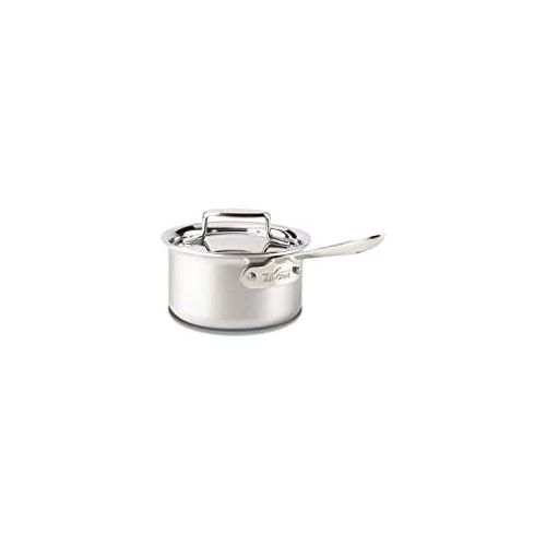  [아마존베스트]All Clad BD55201.5Brushed d5Stainless Steel 5-Ply Bonded Dishwasher Safe Sauce Pan/Cookware 1.5Quart Silver