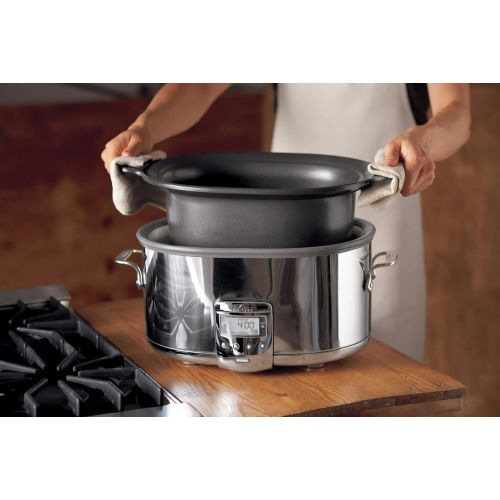  All-Clad SD712D51 4 Quart Deluxe Slow Cooker, Stainless Steel