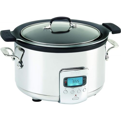  All-Clad SD712D51 4 Quart Deluxe Slow Cooker, Stainless Steel