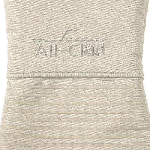  All-Clad Textiles Extra Long Silicone Oven Mitts Heat Resistant 500 Degrees, 2 Pack, 14x7 Almond, All-Clad Kitchen Textiles