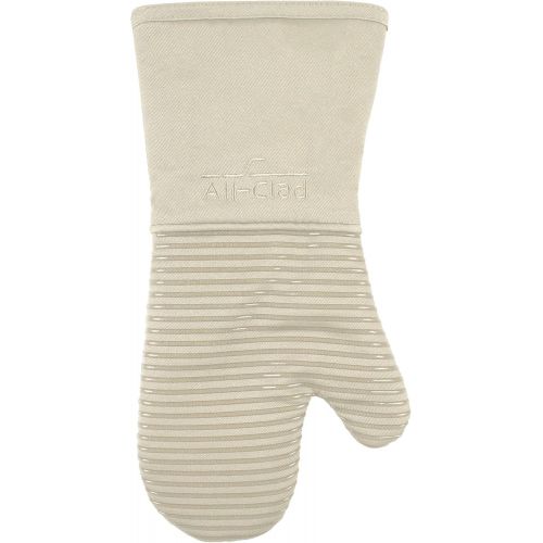  [아마존베스트]All-Clad Textiles Silicone Oven Mitt, 1 Pack, Almond