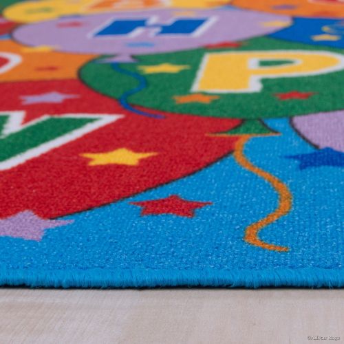  Allstar Rugs Allstar Kids  Baby Room Area Rug. Learn ABC  Alphabet Letters Baloons. Bright Colorful Vibrant Colors (4 11 x 6 11)