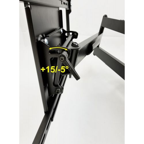  AllStarMounts Wall Mount World - Samsung UN65NU8000FXZA 65 NU8000 Series 4K TV Articulating Wall Mounting Bracket 33 Extension - 90 Degree Swivel LeftRight - wVESA Pattern 400x400mm - Easy Ins