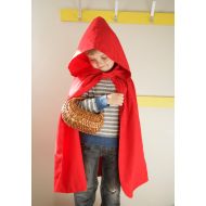 AllThatIsBRAW Red Riding Hood Cape Cloak | Kids Hooded Costume Dressing up Cape with Hood