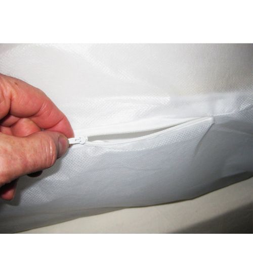  AllTopBargains 2 Full Size Mattress Cover Zipper Waterproof Plastic Bed Bug Dust Mite Allergens