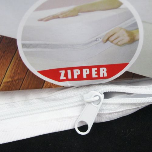  AllTopBargains Queen Size Zippered Mattress Cover Vinyl Protector Allergy Dust Bug Waterproof !