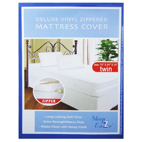  AllTopBargains 2X Twin Size Bed Mattress Cover Zipper Plastic Waterproof Bed Bug Protector Mite