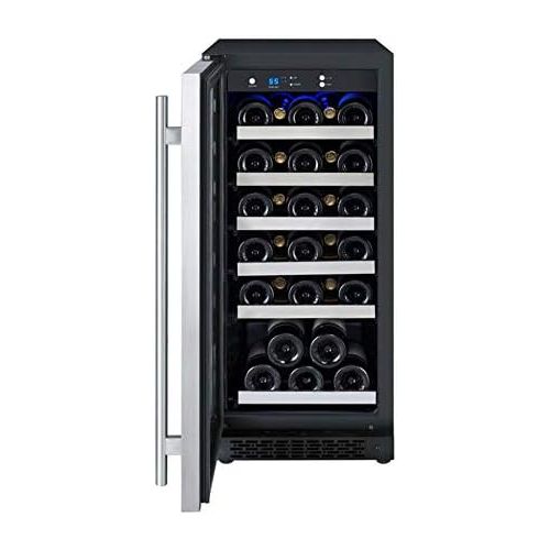  [아마존베스트]Allavino VSWR30-1SL20 Wine Refrigerator, 30 Bottle, Stainless Steel