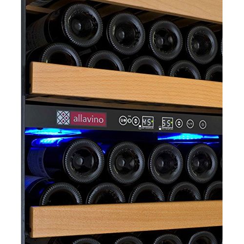 Allavino YHWR99-2SRN 99 Bottle Dual-Zone Wine Cellar Refrigerator - Stainless Door