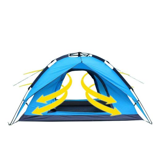  Allbest2you Hydraulic Self Pop Up Camping Tent Automatic Double Layer Waterproof for 3 to 4 Person