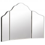 Allblessings Large Trifold Vanity Mirror Makeup Dressing Cosmetic Mirror Tabletop 27x18 Allblessing