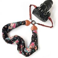 Alled Camera Neck Shoulder Belt Strap, Chevron Scarf Super Comfortable Vintage Print Soft Coloful Camera Straps for Women /Men for DSLR / SLR / Nikon / Canon / Sony / Olympus / Samsung /