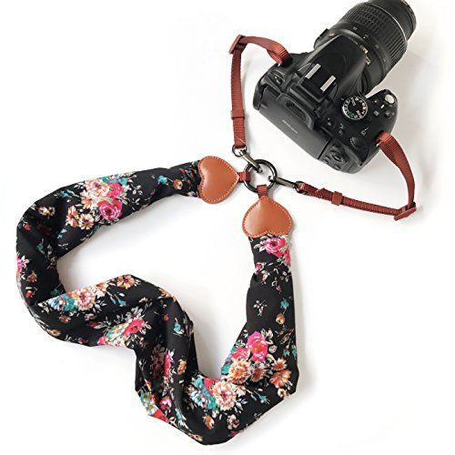  Alled Camera Neck Shoulder Belt Strap, Chevron Scarf Super Comfortable Vintage Print Soft Coloful Camera Straps for Women /Men for DSLR / SLR / Nikon / Canon / Sony / Olympus / Samsung /