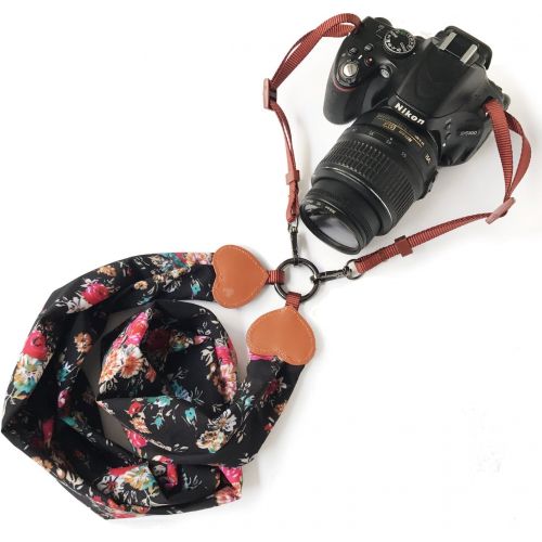  Alled Camera Neck Shoulder Belt Strap, Chevron Scarf Super Comfortable Vintage Print Soft Coloful Camera Straps for Women /Men for DSLR / SLR / Nikon / Canon / Sony / Olympus / Samsung /