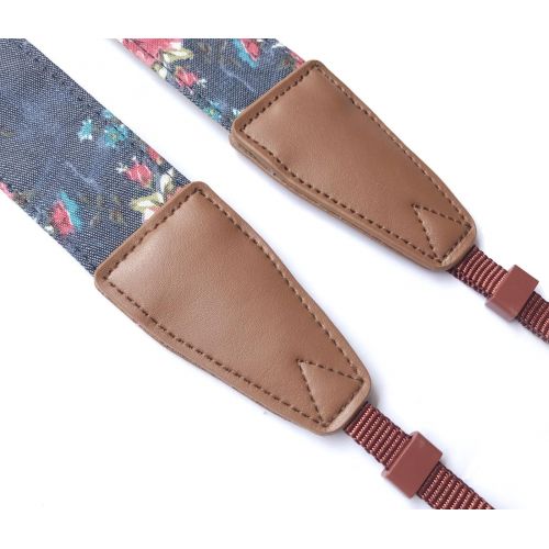  Alled Camera Strap Neck, Adjustable Vintage Floral Camera Straps Shoulder Belt for Women /Men,Camera Strap for Nikon / Canon / Sony / Olympus / Samsung / Pentax ETC DSLR / SLR