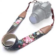 Alled Camera Strap Neck, Adjustable Vintage Floral Camera Straps Shoulder Belt for Women /Men,Camera Strap for Nikon / Canon / Sony / Olympus / Samsung / Pentax ETC DSLR / SLR