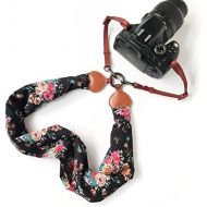 Alled Camera Neck Shoulder Belt Strap, Chevron Scarf Super Comfortable Vintage Print Soft Coloful Camera Straps for Women /Men for DSLR / SLR / Nikon / Canon / Sony / Olympus / Samsung /