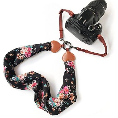  Alled Camera Neck Shoulder Belt Strap, Chevron Scarf Super Comfortable Vintage Print Soft Coloful Camera Straps for Women /Men for DSLR / SLR / Nikon / Canon / Sony / Olympus / Samsung /