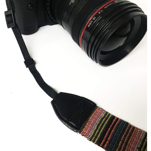  Alled RR-12-28-10 Camera Neck Shoulder Belt Strap, Vintage Print Soft Colorful Camera Straps for Women/Men for All DSLR/Nikon/Canon/Sony/Olympus/Samsung/Pentax ETC/Olympus, Colorfu