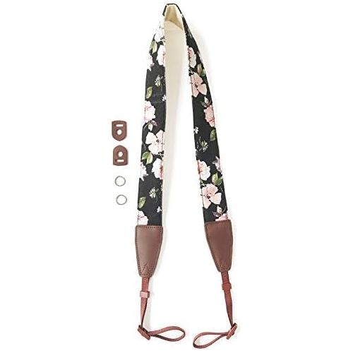  Alled Camera Strap Neck, Adjustable Vintage Floral Camera Straps Shoulder Belt for Women /Men,Camera Strap for Nikon / Canon / Sony / Olympus / Samsung / Pentax ETC DSLR / SLR