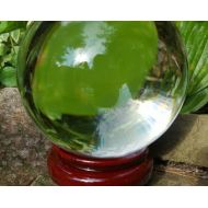 AlleghenyCandles Large 130 MM Real Clear Quartz Crystal Ball,stand and how to read a crystal ball directions