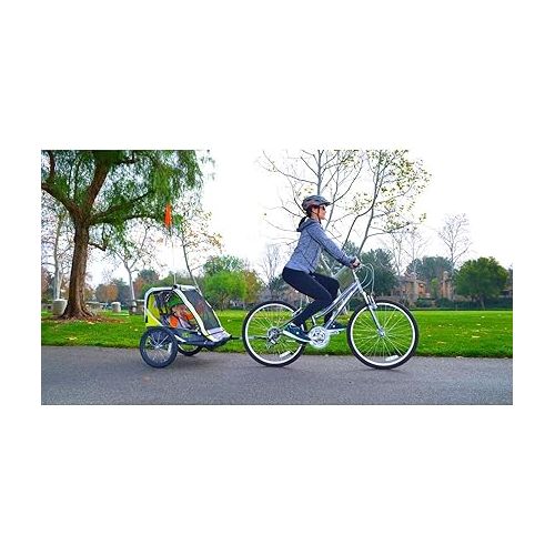  Deluxe Child Bike Trailer 2 Child / Green